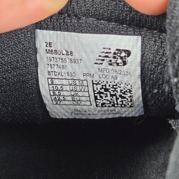 New Balance Mens 9EE Wide 2E Fresh Foam 680v8 Blue Oasis Lime Leaf Running Shoe - Picture 12 of 12